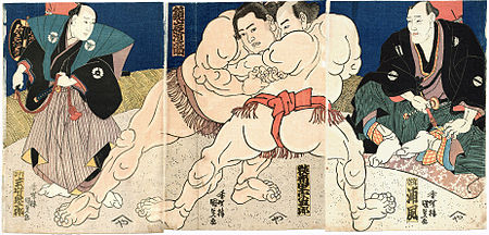utagawa-Kunisada Sumo1860s