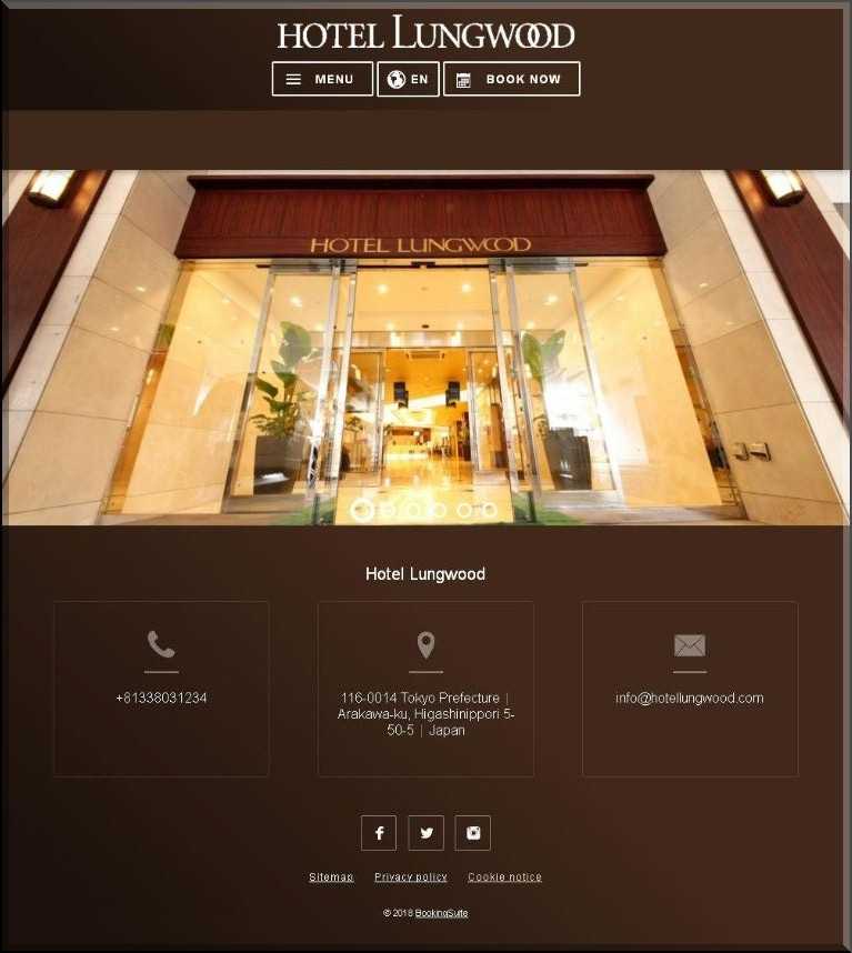 ホテル ラングウッド(HOTEL LUNGWOOD.) 公式webサイト 2018年10月