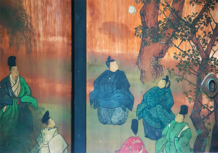 京都御所　蹴鞠の絵