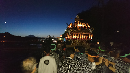 平成28年 秦野市 健速神社例大祭 薄暮の渡御