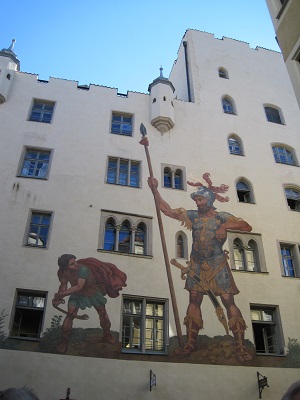 有名なゴリアテハウスの壁画