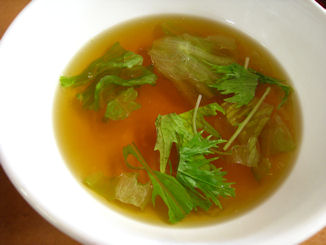 燻製オリーブオイルのスープ