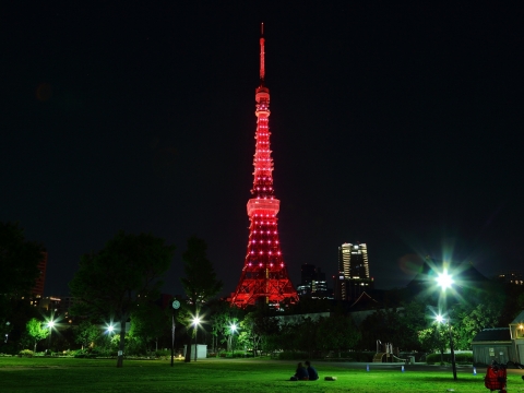 東京タワー　ペルソナ5　コラボレーションライトアップ