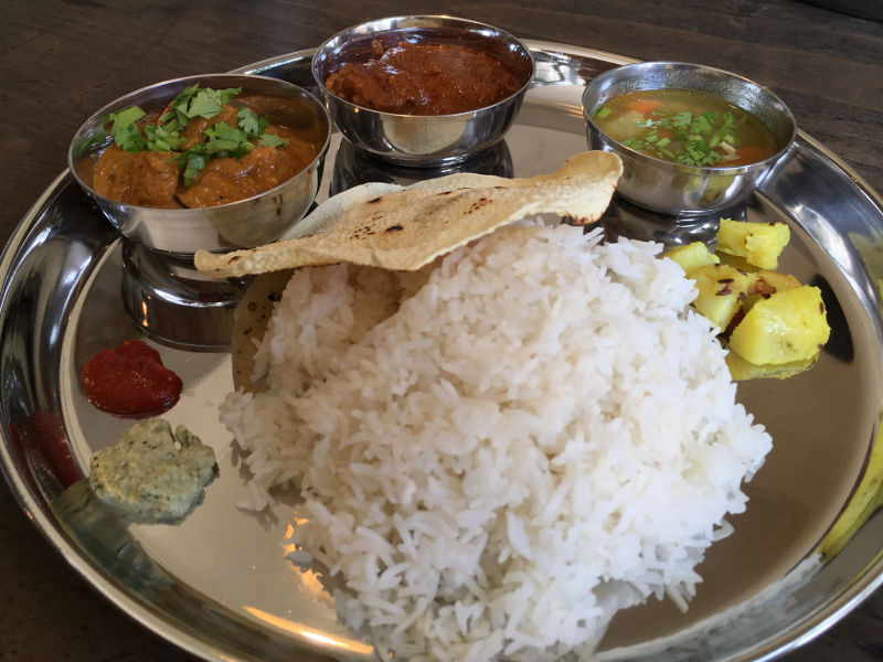 lunch thali @ kamakura bhavan