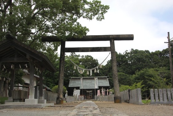 本丸跡に建つ相馬神社